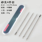 4-Piece Stainless Steel Acne Needle Tool Set - Omega Lifestyles