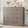 Modern Farmhouse 8-Drawer Wood Dresser - Omega Lifestyles