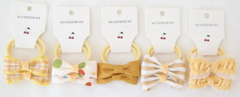 Set Of 10 Cute Elastic Hair Bands For Baby Girls - Omega Lifestyles