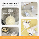 Palm Toothbrush Holder With Multifunctional Suction Hooks - Omega Lifestyles