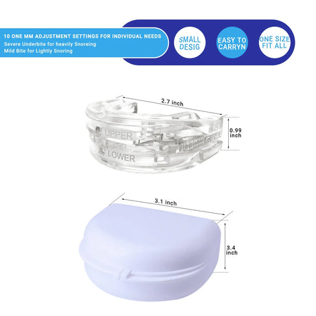 Adjustable Anti-Snoring Mouth Guard Sleep Aid - Omega Lifestyles