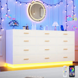 Modern 12-Drawer Dresser With Built-In Charging Station