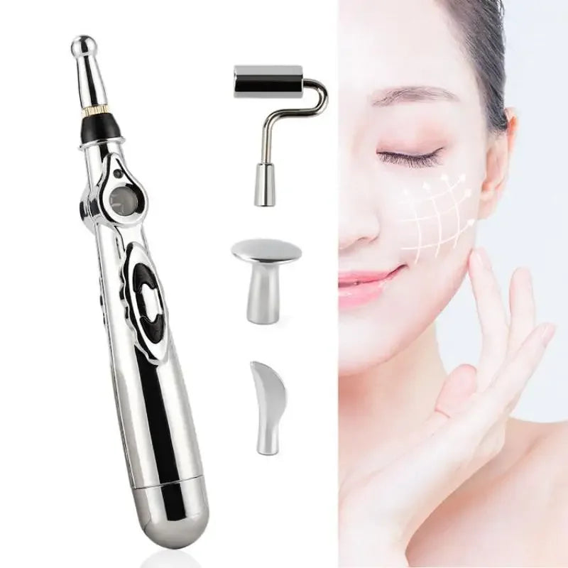 5-Head Electric Acupuncture Point Massage Pen Pain Relief - Omega Lifestyles