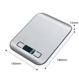 Digital Stainless Steel LED Display Kitchen Scale - Omega Lifestyles