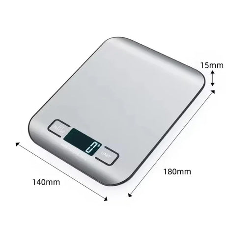 Digital Stainless Steel LED Display Kitchen Scale - Omega Lifestyles