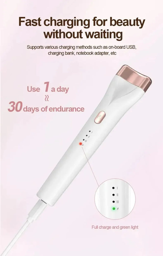 Electric Heated Eyelash Curler 3-Speed Temperature Control - Omega Lifestyles