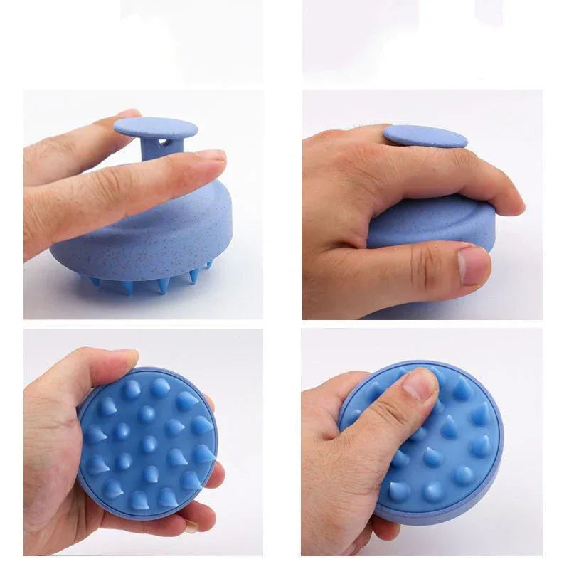 Silicone Handheld Scalp Shampoo Massage Brush - Omega Lifestyles