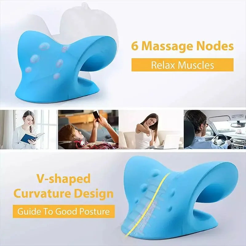 Ergonomic Neck Massage Pillow For Pain Relief - Omega Lifestyles