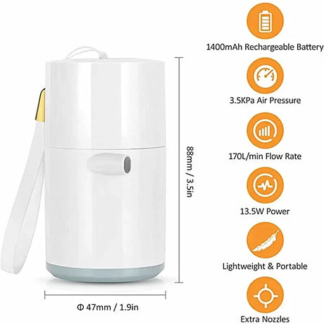 Ultralight Waterproof USB Charging Air Pump Light - Omega Lifestyles