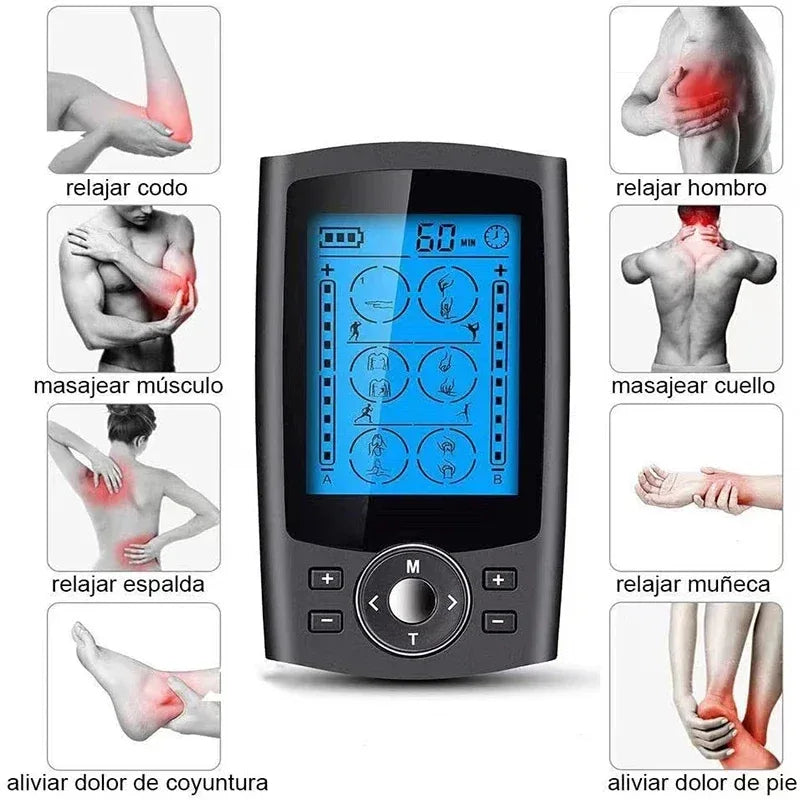Digital Dual Channel TENS Unit EMS Muscle Stimulator Therapy - Omega Lifestyles