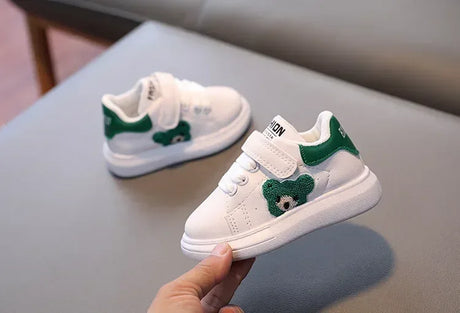Toddler Waterproof Leather Baby Panda Sneakers - Omega Lifestyles