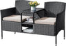 Outdoor Furniture Patio Loveseat Wicker Bench - Omega Lifestyles