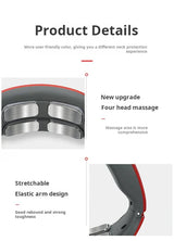 Neck Shoulder Heated Pulse Massager With 4 Kneading Heads - Omega Lifestyles