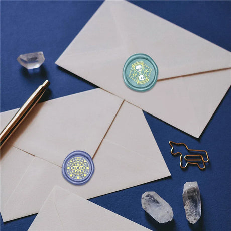 Vintage Halloween Skull Tree Wax Seal Stamp Brass Head - Omega Lifestyles