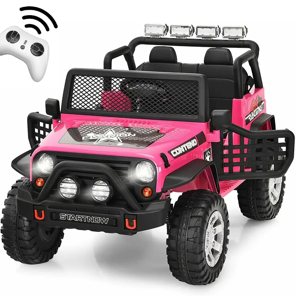 12V Electric 2-Seater Kids Ride On Truck Car With Remote