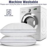 Set Of 2 Soft Down Alternative Bed Pillows