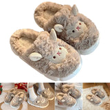 Lovely Sheep Plush Cotton Non-Slip Fluffy Slippers