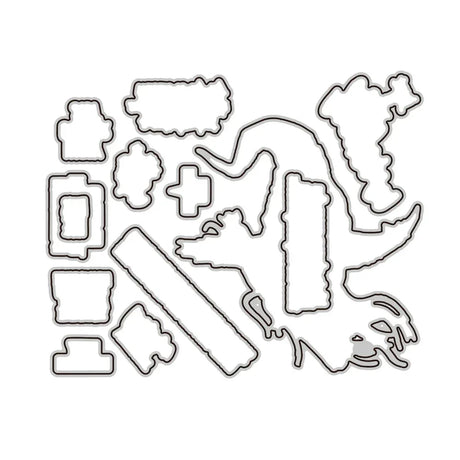 Halloween Silicone Pumpkin Girl Cutting Dies Set - Omega Lifestyles