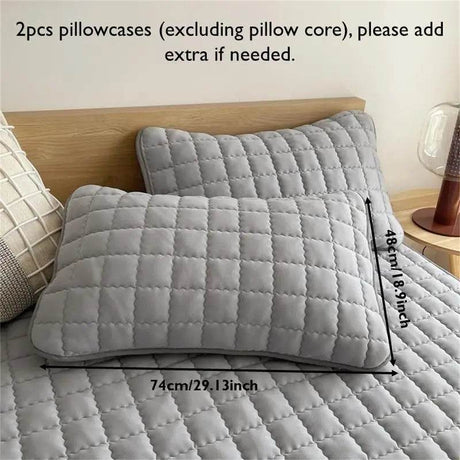 Waterproof Soft Plaid Mattress Protector Set - Omega Lifestyles