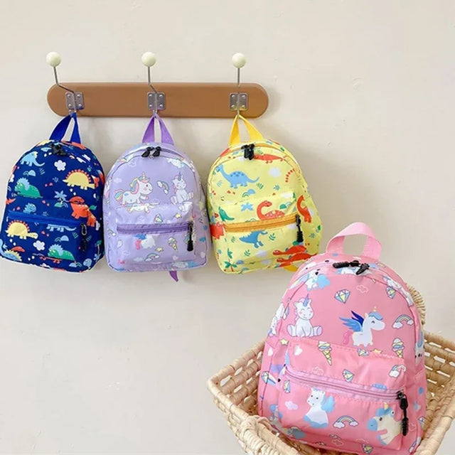 Kids Waterproof Dinosaur Unicorn Pattern Nylon Backpack - Omega Lifestyles