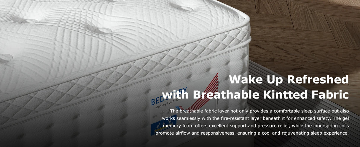 Medium 12-Inch Hybrid Memory Foam Pocket Spring Mattress