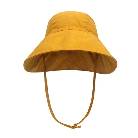 Cotton Linen Baby Kids Summer Sunhat With Wide Brim - Omega Lifestyles