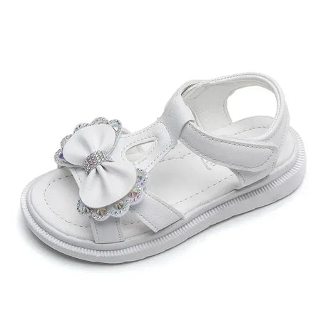 Girls Patent Leather Bow Soft Sole Sport Sandals - Omega Lifestyles