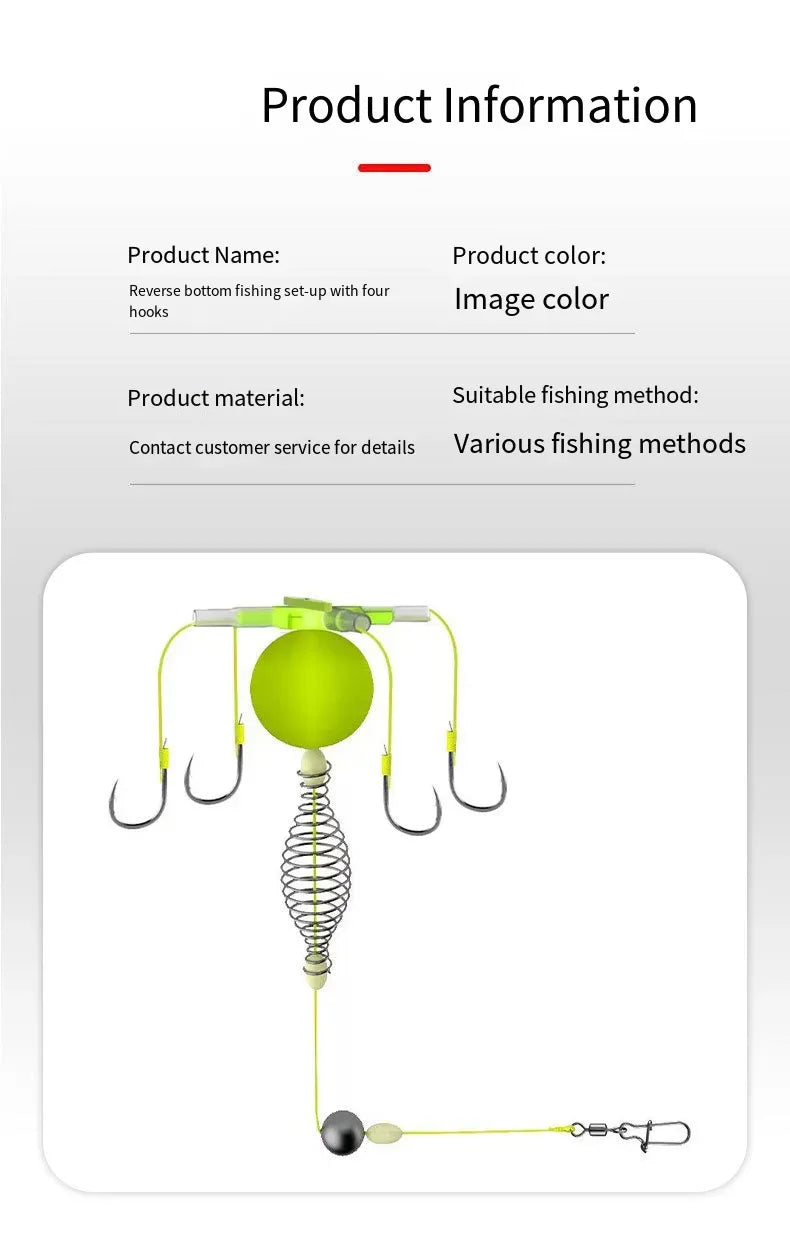 Set of 2 High Carbon Steel Explosion Hook Fishing Bait Cages - Omega Lifestyles