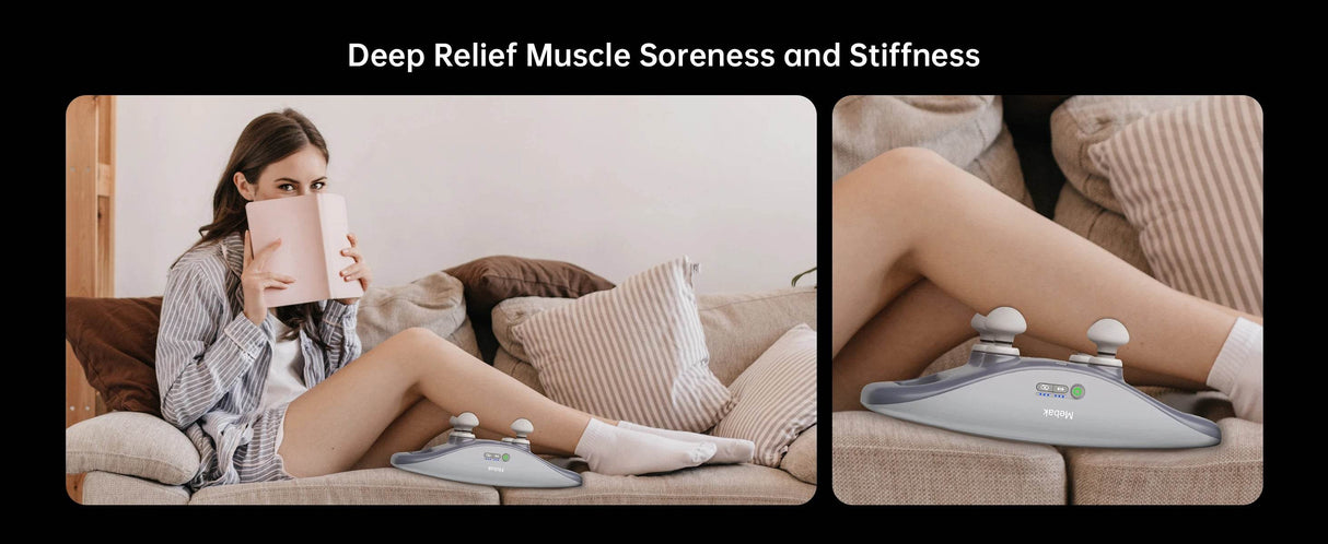 4-Head Deep Tissue Massage Gun with 3 Speed Levels - Omega Lifestyles