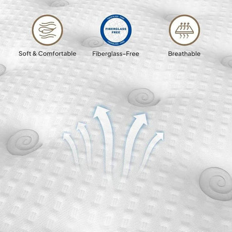 Medium Cooling Gel-Infused Hybrid Mattress 12-Inch - Sleep Galleria