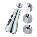 3-in-1 Rotating Kitchen Faucet Extender With Sprayer - Omega Lifestyles