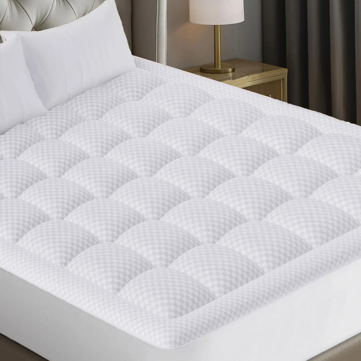 300TC Cotton Pillow Top Breathable Mattress Topper Twin - Omega Lifestyles