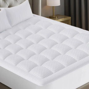 300TC Cotton Pillow Top Breathable Mattress Topper Twin - Omega Lifestyles