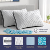 Medium Firm Cooling Gel Memory Foam Queen Pillow