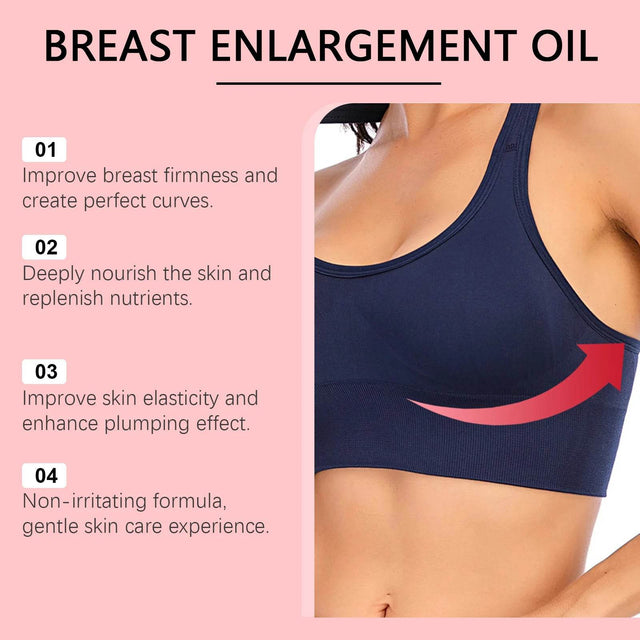 Herbal Breast Enlargement Massage Oil for Elastic Skin - Omega Lifestyles