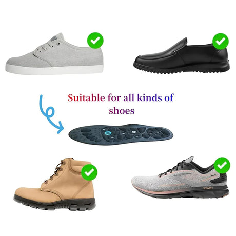 Orthopedic Magnetic Acupressure Silicone Foot Insoles - Omega Lifestyles