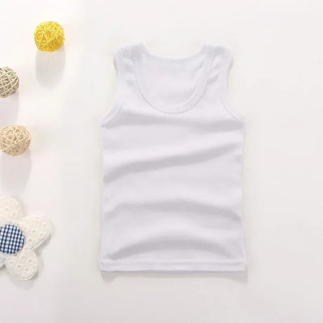 Kids Cotton Sleeveless Casual Vest Top - Omega Lifestyles