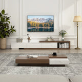 Extendable Engineered Wood TV Stand With Storage Drawers