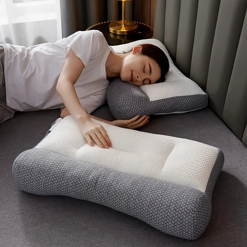 Massage Support Neck Pillow With Polyester Cotton Filling - Omega Lifestyles