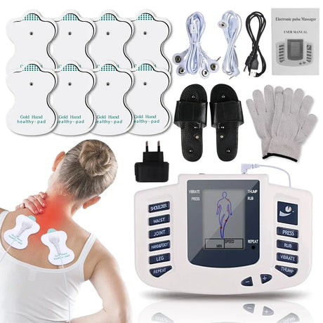 Digital EMS Muscle Stimulator TENS Full Body Massager - Omega Lifestyles