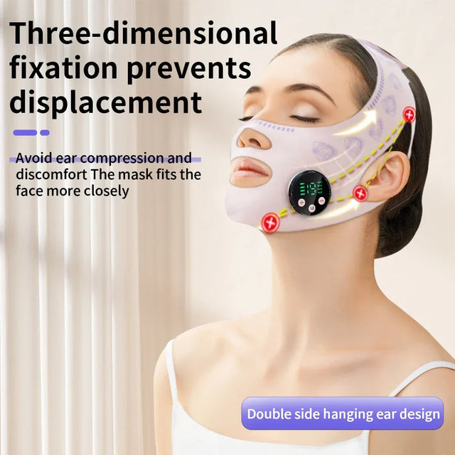 Electric EMS Facial Slimming Face Lift Massage Mask - Omega Lifestyles