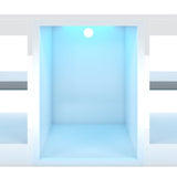 Modern 63-Inch Adjustable LED TV Stand With Storage Shelves