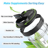 Large Capacity BPA-Free 7-Compartment Pill Dispenser - Omega Lifestyles