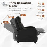 Adjustable Push Back Recliner Chair with Lumbar Support - Omega Lifestyles