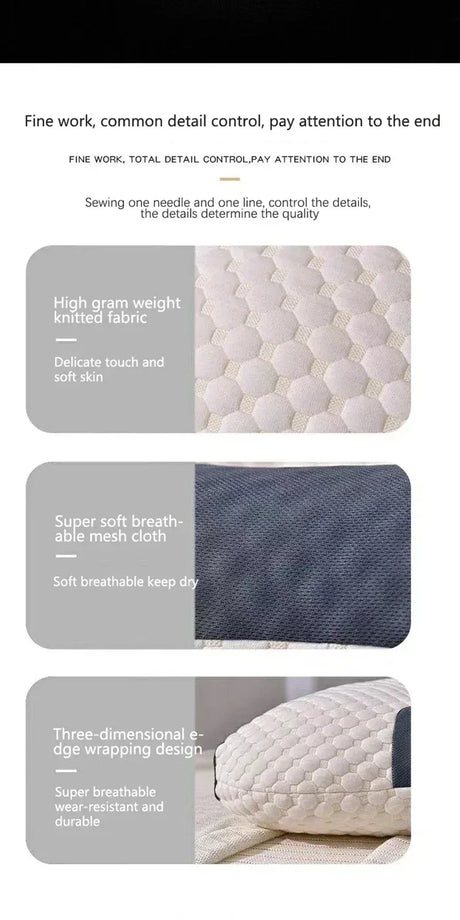 Orthopedic Cervical Memory Foam Rectangle Massage Pillow - Omega Lifestyles