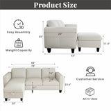 L-Shaped Modular Sectional Sofa With Storage - Omega Lifestyles