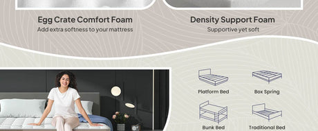 Medium Gel-Infused Hybrid Memory Foam Mattress - Sleep Galleria
