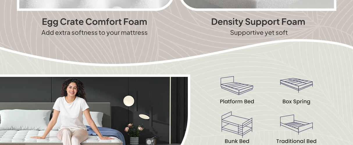 Medium 14-Inch Gel Memory Foam Pocket Spring Hybrid Mattress