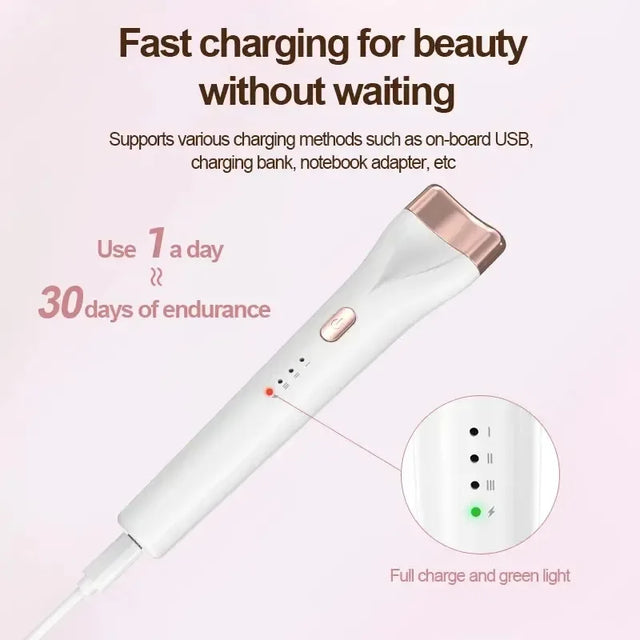 Electric Heated Eyelash Curler 3-Speed Temperature Control - Omega Lifestyles