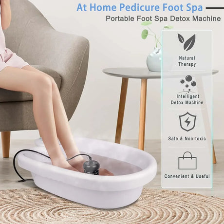Ion Detox Foot Massager With Massage Basin - Omega Lifestyles